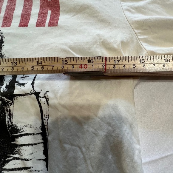 Aerosmith Large Long Sleeve Shirt Womens Cream Excellent 1976 Rocks Tour Graphic - Picture 5 of 10